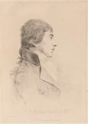 J.M.W. Turner, R.A. portréja, 1800 körül (metszet)