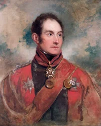 Sir Edward Barnes altábornagy, brit katona portréja, 1818