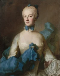 Maria Anna Josepha bajor hercegnő 1734-1776, baden-badeni őrgróf, 1750 körül.