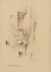 San Remóban, 1878. január 3-án (ceruza és WC papíron)