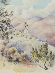 San Donato templom, Varezzo, San Remo közelében, 1878. február 11. (wc papíron)