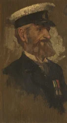 E. Gillard portréja, R. Bgde., c. 1920 (olaj a panelen)