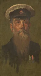 J. Brooks portréja, 6. dragonyosok, c. 1920 (olaj a panelen)