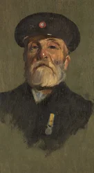 J. Lasbury portréja, R.M.L.I., 1920 körül (olaj, tábla)