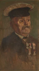 J. Lennon portréja, R.A., c. 1920 (olaj a panelen)