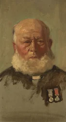 J. Summers portréja, R.N., c. 1920 (olaj a panelen)