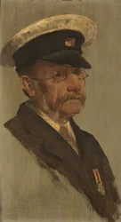 T. S. Brooks portréja, R.M.L.I., c. 1920 (olaj a panelen)