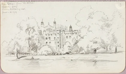 Eton College a folyó felől