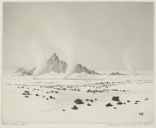 Whirlwinds, Mojave-sivatag, Kalifornia (3. sz.)
