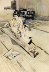 A Koto Player, Tokio
