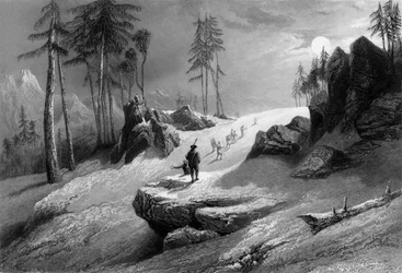 „Crossing the Choor Mountain”, 1838.