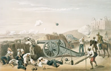 1781c8.Pl.15 Nehéz nap az akkumulátorokban, a „The Campaign in India” c.