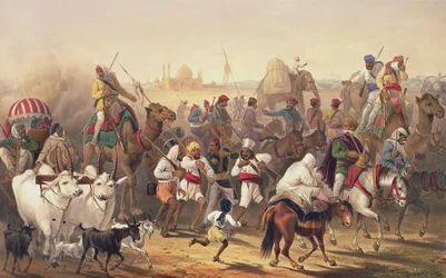1781.c8 Pl.20 A bennszülött szövetségesek csapatai, a „The Campaign in India” c.