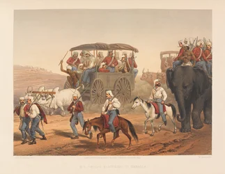 ?Umballába siető csapatok?, 1857