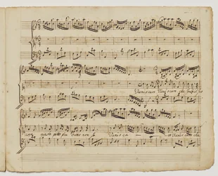 Gyerünk, kedves, aki magja nélkül, f.7r az "Aditionall [sic] songs for Rinaldo"-ból, 1717 körül