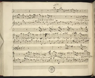 f.44v, Händel Semele autogram partitúrája