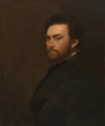 George Fuller önarckép, 1860 előtt.