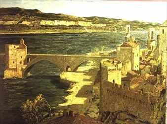 Avignon kilátása (olaj, vászon)
