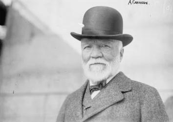 Andrew Carnegie New Yorkban, hazatérve Európából