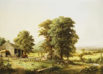 Nyári farm jelenet, 1862