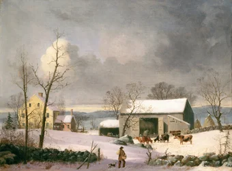 Téli táj, 1858 körül (olaj, vászon)