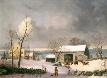 Tél a vidéken, c. 1858.