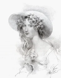 Anna Maria Porter, Thomas Woolnoth (1785-1857) metszete a National Portrait Gallery V. kötetéből, 1835 körül megjelent