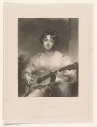Elizabeth Black portréja Lady Wallscourt (cím a tárgyon)