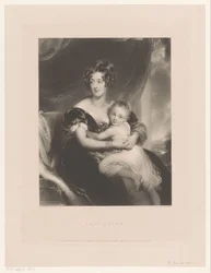 Portré van Georgiana Agar-Ellis Lady Dover (cím a tárgyon)