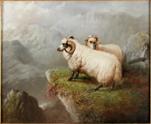 Birkák a szikla szélén, 1865-68 körül