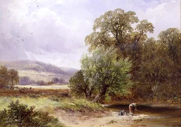 A Brook near Barrow (olaj, vászon)