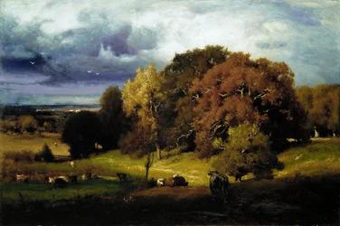 Autumn Oaks, kb. 1878.