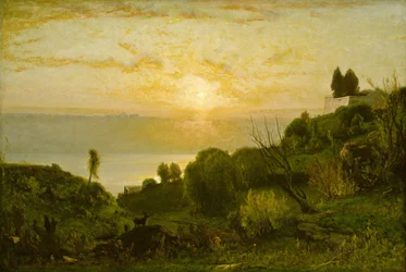 Albano-tó, naplemente