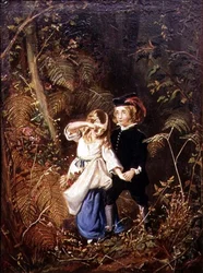 Babes in the Wood vagy Lost Children (olaj, vászon)