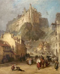 Edinburgh-i kastély a Grass Marketről, Skócia