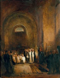 Turner temetése Szent Pál kriptájában, 1851 után