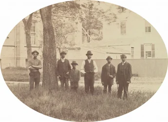Csoportportré [verso], c. 1862-1864.