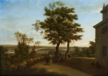 Westcombe House, kilátás a teraszról, London a távolban