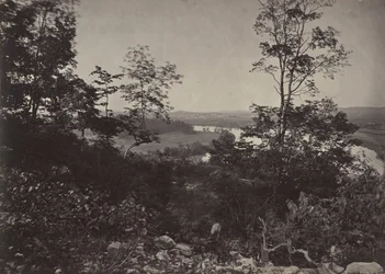 Chattanooga-völgy a Kilátó hegyről, 1860-as évek.