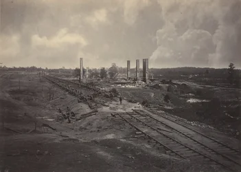 A Hood-rendelet-vonat megsemmisítése, 1860-as évek.