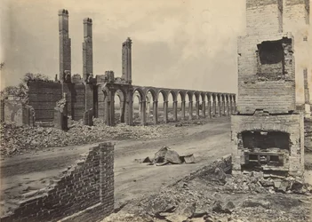 Az R.R. Depot romjai, Charleston, Dél-Karolina, 1860-as évek.