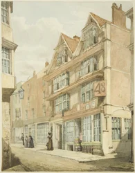 South Side, Wine Street (ceruza és akvarell papíron)