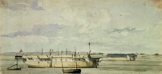 A "Shannon" mint hajóroncs Sheernessben, 1844. szeptember 4.