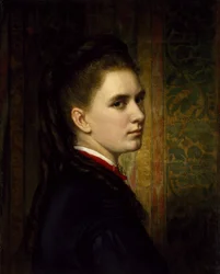 Maria Healy, a művészlány portréja, c. 1871