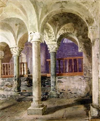 Szent Miklós Giornico kriptája, Ticino kanton, Svájc