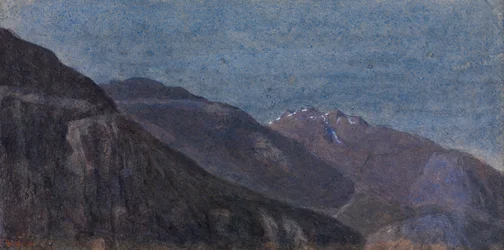 Ticino-völgy Giornicoból (akvarell)