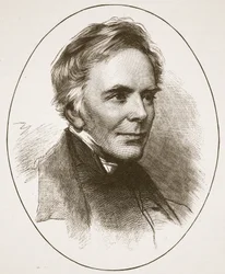 John Keble, illusztráció a „The Church of England: A History for the People” című könyvéből, H.D.M. Spence-Jones, kocsma. 1910 körül (szépia fotó)