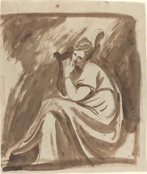Lady Hamilton lírát játszik
