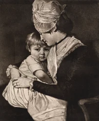 Mrs. Carwardine és Child, c1775, 1912.