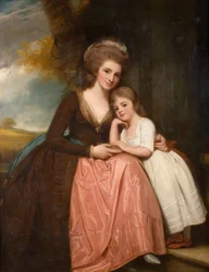 Mrs Bracebridge és lánya, Mary portréja, 1784.